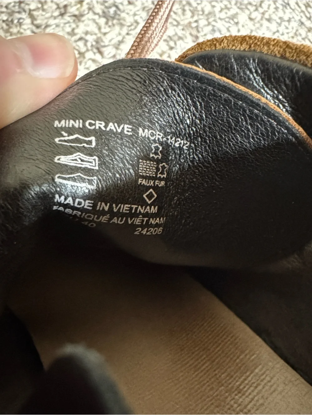 Taos Mini Crave ankle boots Caramel color leather Size 40 = Size 9-9.5